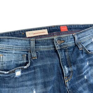 Vintage Pilcro‎ The Hyphen Distressed Patched Jeans 27P Petite Grunge Indie Boho